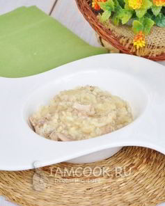 Ризотто с курицей и пармезаном