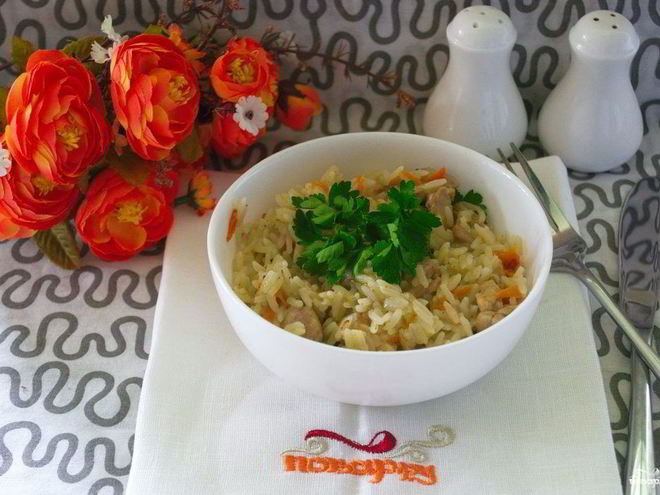 Рецепт ризотто с курицей