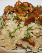 Ризотто с лисичками