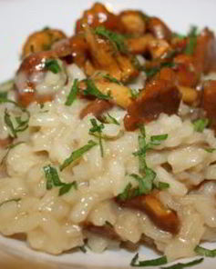 Ризотто с лисичками