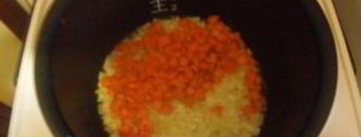 ризотто с морепродуктами в мультиварке. Шаг 2