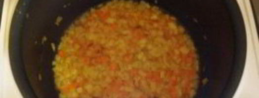 ризотто с морепродуктами в мультиварке. Шаг 3