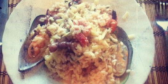 Ризотто с морепродуктами