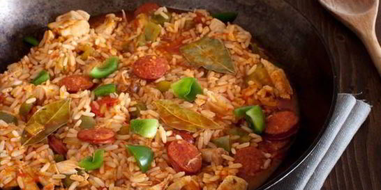 Ризотто с охотничьими колбасками