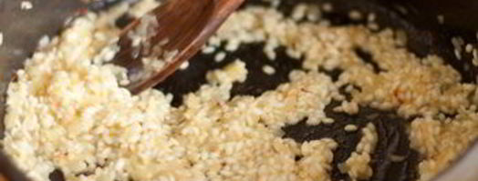 ризотто с шафраном и креветками. Шаг 8