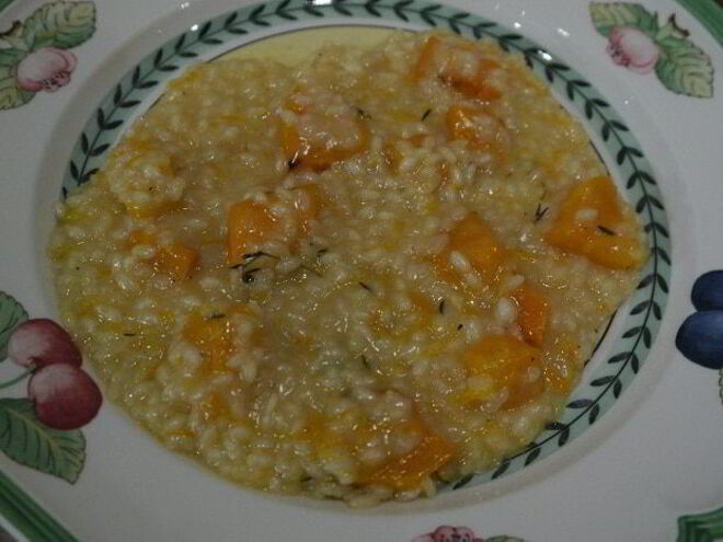 Рецепт ризотто с тыквой и вермутом