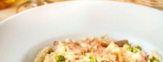 ризотто с уткой и молодым горошком. Шаг 21