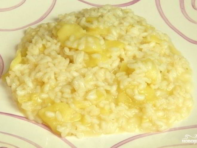 Рецепт ризотто с яблоками