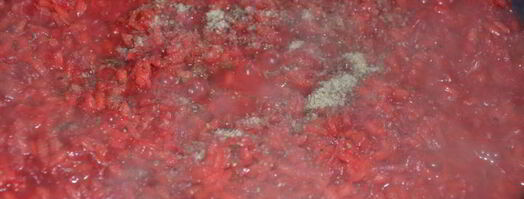 ризотто со свеклой и стейками. Шаг 10