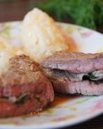 Сальтимбокка с ризотто