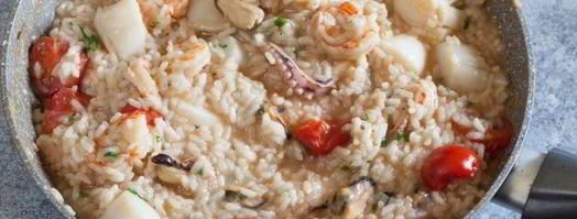 томатное ризотто с морепродуктами. Шаг 17