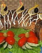 Фаршированная щука в духовке