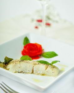 Филе палтуса, запеченное в духовке