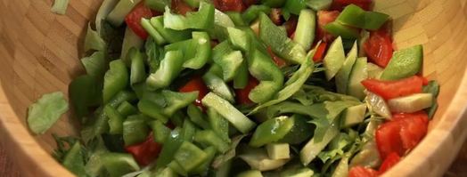 форель, маринованная в ягодах и арбузный салат. Шаг 3