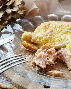 Горбуша под майонезом и сыром в духовке