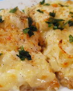 Горбуша под сырно-луковой корочкой