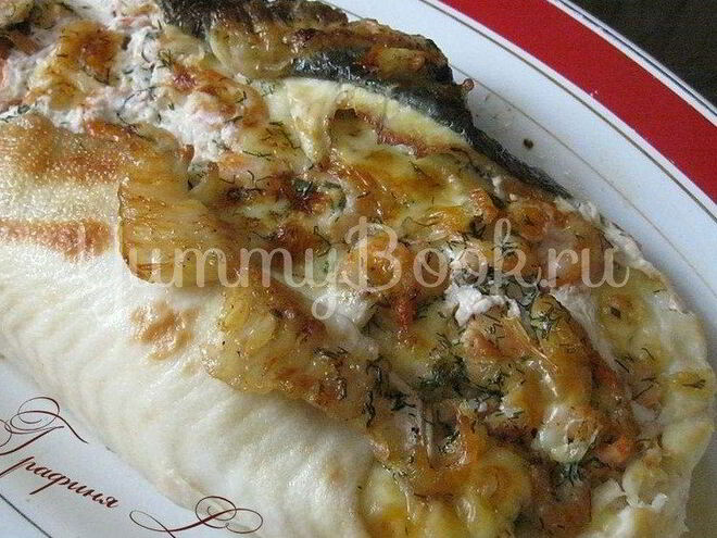 Рецепт камбалы, фаршированной креветками