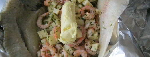 камбала, фаршированная креветками. Шаг 4