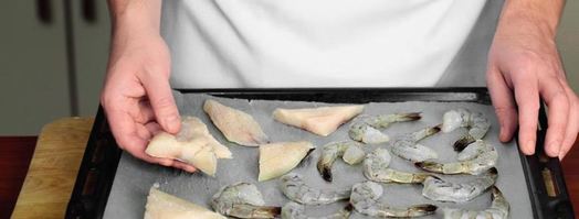 креветки и треска с соусом ромеско. Шаг 5