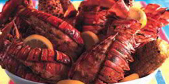Лангусты на гриле