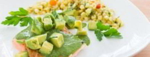 лосось с зеленым соусом. Шаг 3