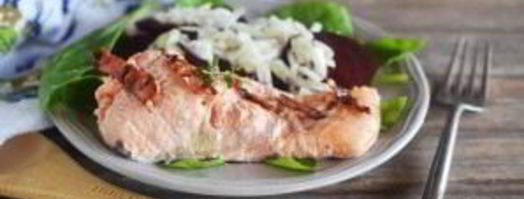 лосось со свеклой и беконом. Шаг 7