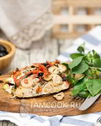 Масляная рыба, запеченная с овощами