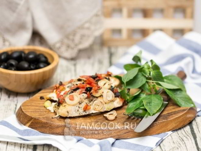 Рецепт масляной рыбы, запеченной с овощами