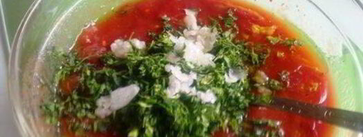 морской окунь с томатами. Шаг 6