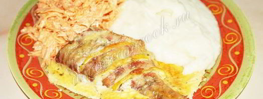 морской окунь в сырном соусе. Шаг 7