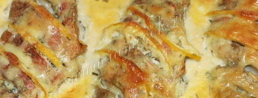 морской окунь в сырном соусе. Шаг 8