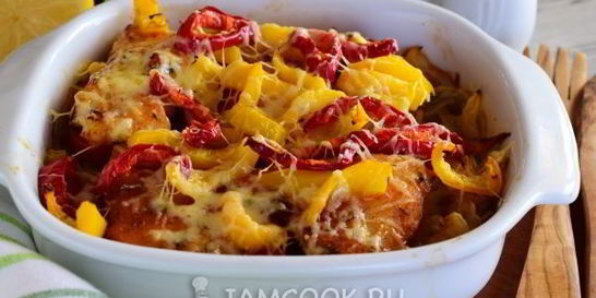 Морской язык с картошкой в духовке