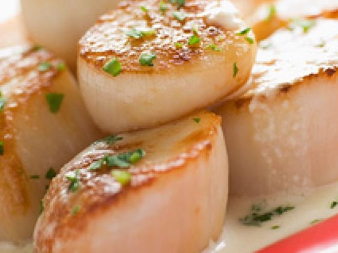 Рецепт обжаренных морских гребешков