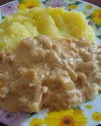 Остренькие кальмары в сметане