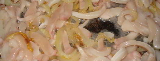 остренькие кальмары в сметане. Шаг 3