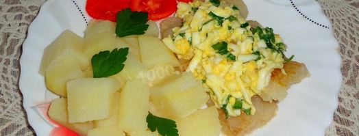 рыба по-польски с яйцом. Шаг 9