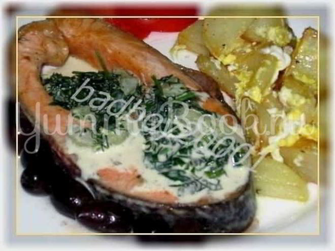 Рецепт рыбы под огуречным соусом