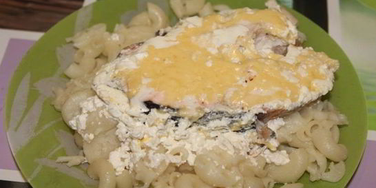 Рыба под сливочным соусом в духовке