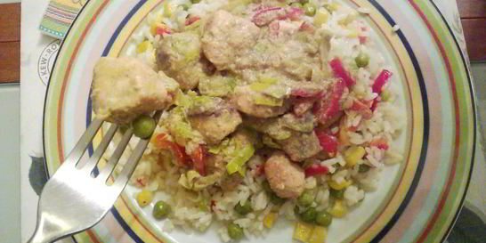 Рыба в соусе карри