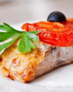 Рыбу в духовке по-гречески