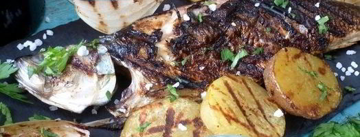 сельдь на гриле с подпеченными овощами. Шаг 4