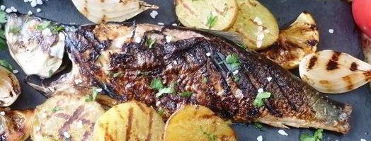 сельдь на гриле с подпеченными овощами. Шаг 5