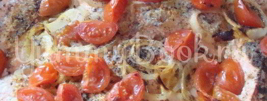 семга с помидорами. Шаг 2