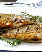 Сибас жареный