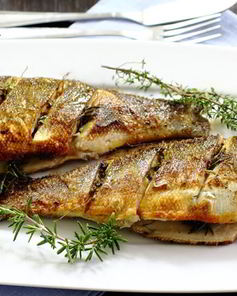 Сибас жареный