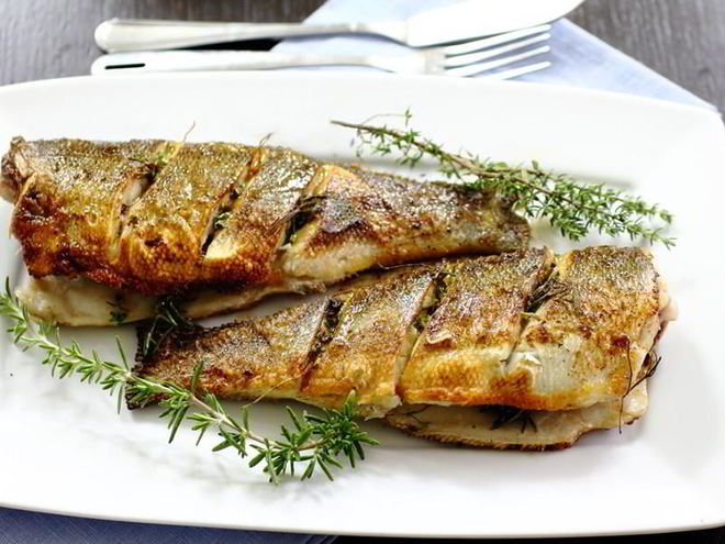 Рецепт сибаса жареного