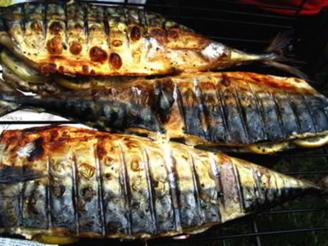 Рецепт скумбрии-гриля с лимоном