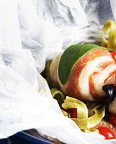 Судак на пару по-средиземноморски