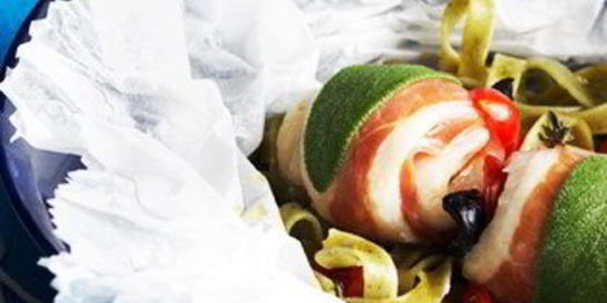 Судак на пару по-средиземноморски