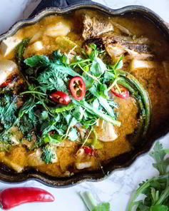 Тонтхэ-Ччигэ — Лимонелла тушеная с сыром Тофу по-корейски